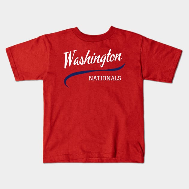 Nationals Retro Kids T-Shirt by CityTeeDesigns